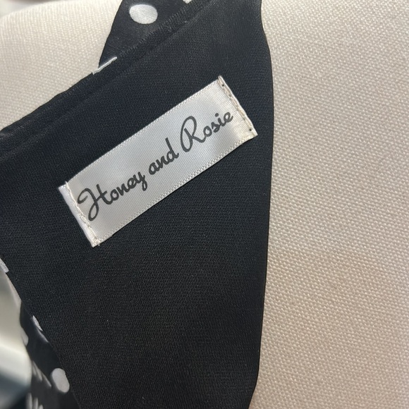 Black polka dot dress - Picture 3 of 5